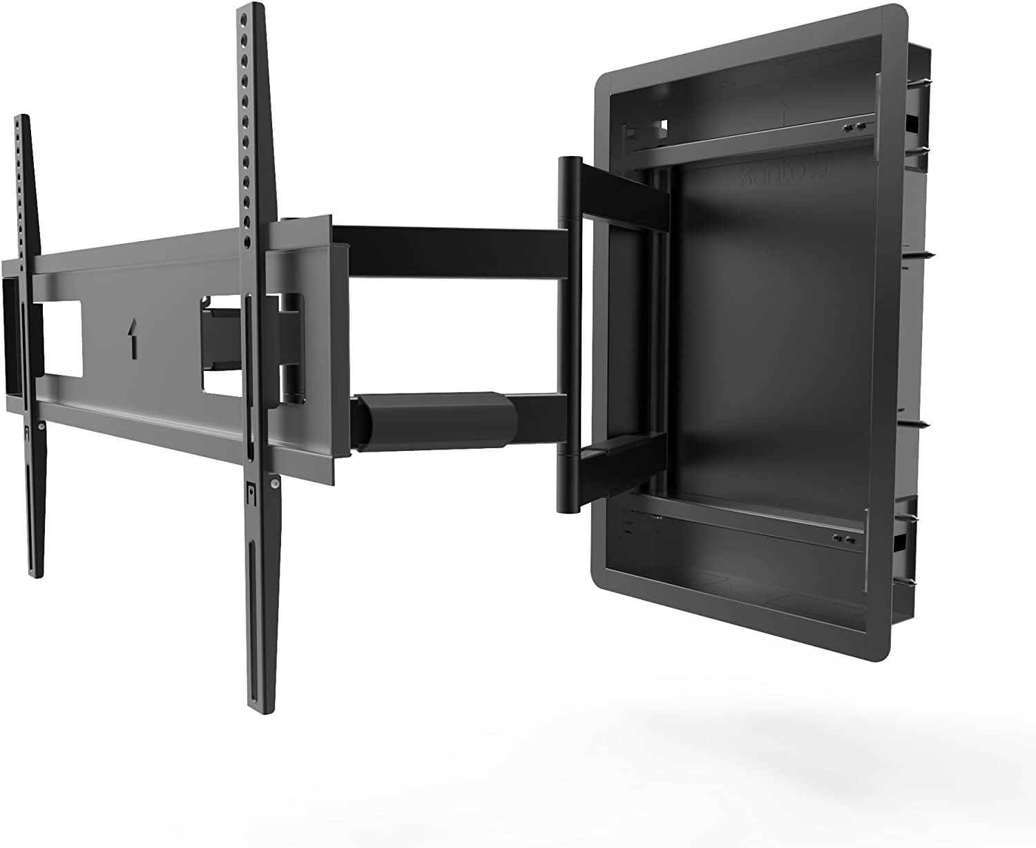 Sony K55XR80M2 55 Inch Bravia 8 QD-OLED 4K HDR Google TV with a Kanto R500 Recessed Ultra-Low Profile Full-Motion Mount (2025)