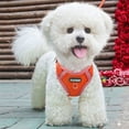 thumbnail image 3 of PULLIMORE No-Pull Dog Harness, Adjustable Breathable Vest for Small & Medium Dogs, Orange Size XL, 3 of 7