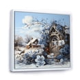 thumbnail image 2 of Designart "Blossoming Coastal Geraniums II" Cottage Landscape Floater Framed Canvas Wall Art, 2 of 5