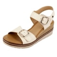 thumbnail image 1 of Sandalias con plataforma Exterior Piel vegana Color Beige Para Mujer De RBCOLLECTION, 1 of 3