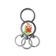 thumbnail image 1 of Bouquet Flores Mariposa mejor deseo Llavero de metal de acero inoxidable Llavero Anillo de cadena Llavero, 1 of 3