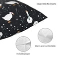 thumbnail image 4 of Rateoe Fashionable Goose Pattern Throw Pillow Cover Premium Pillow Stuffer Sham Square for Decorative Cushion Bed Couch Sofa(Pillow insert not included), 4 of 8