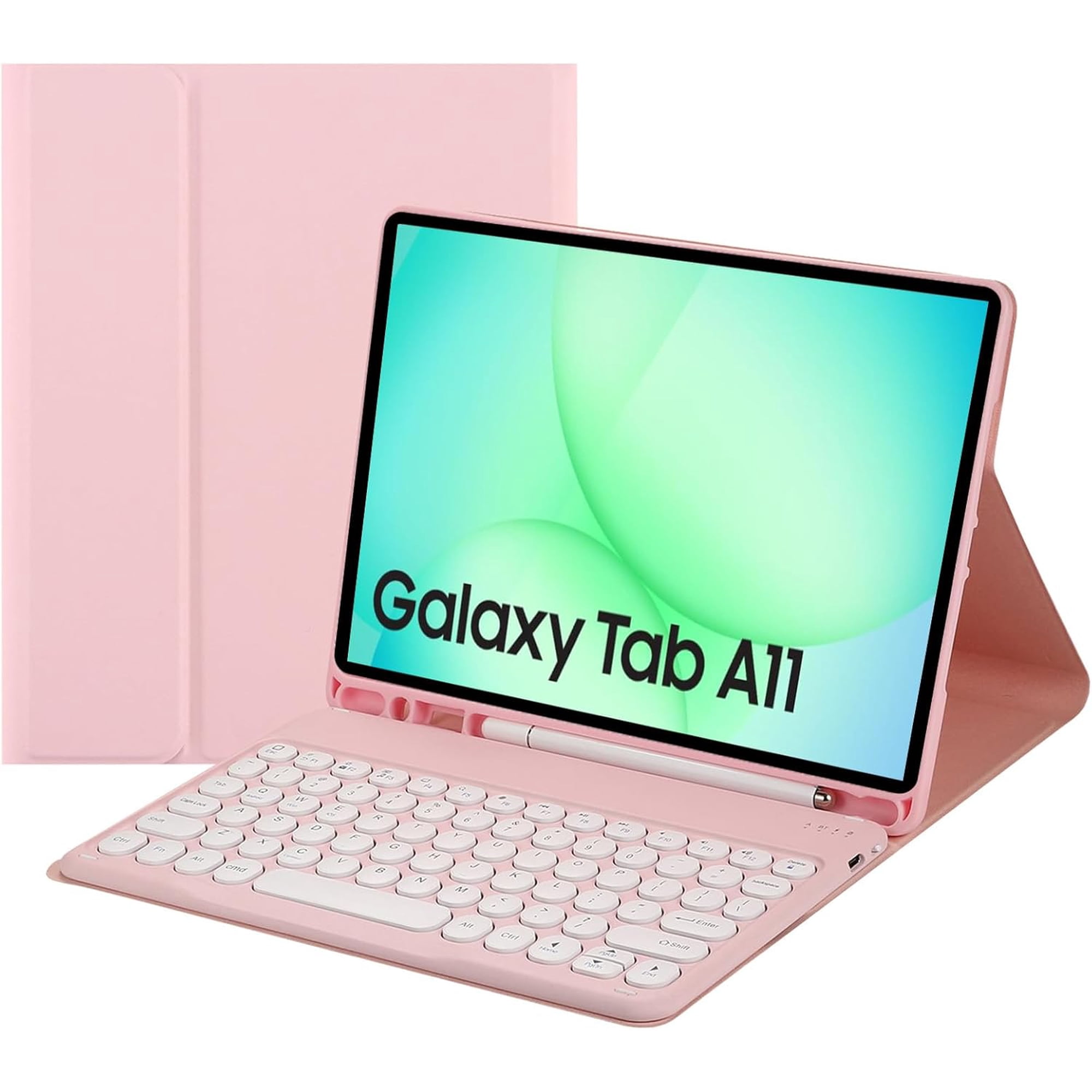 Keyboard Case for Samsung Galaxy Tab A11 8.7 Inch 2025 and Galaxy Tab A9 8.7Inch 2023 with S Pen Holder, Slim Stand Cover Detachable Keyboard