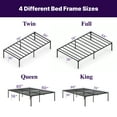 thumbnail image 4 of NapQueen ZETA Heavy Duty Easy Assembly Metal Platform Bed Frame, Queen Size, 4 of 6