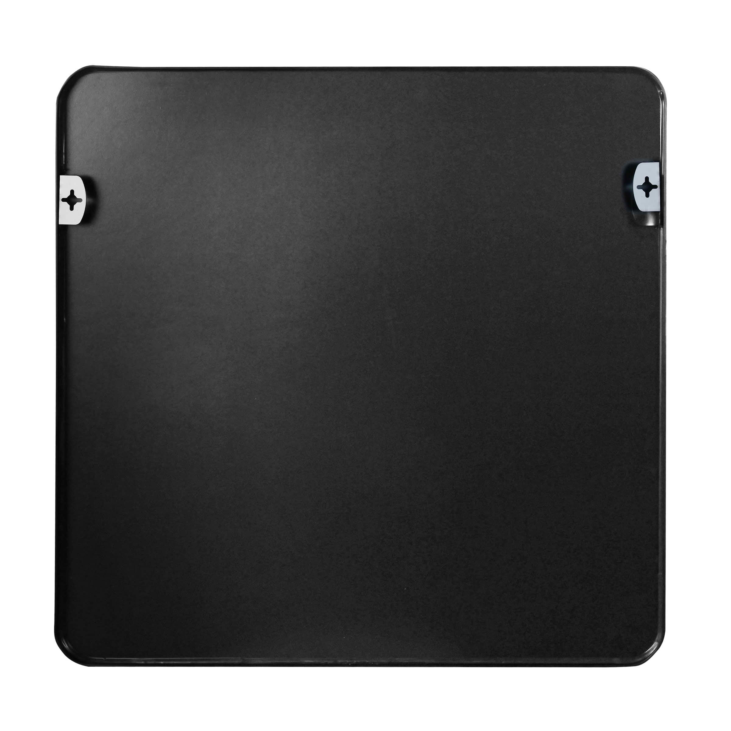 MAYEERTY 30x30 Inch Black Metal Framed Square Bathroom Wall Mirror, for Bathroom Vanity Area