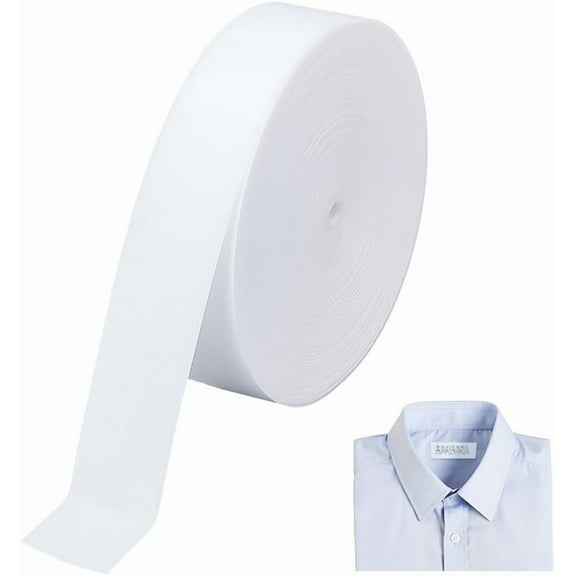 65.6FT Iron on Fabric Labels for Clothes Marking 0.78inch Writable Name Tags Blank Cotton Ribbon for Home School Laundry Use Crafts Decoration