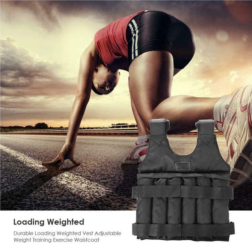 Maoww Weighted Vest Multi Pockets Adjustable Weights Jacket Loading Weighted Vest for Running Weight Lifting Fitness Exercise Walmart