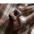 thumbnail image 4 of DDAPJ pyju Big and Tall Button Down Shirts for Men Vintage Casual Plaid Shirt Western Work Shirts Lightweight Gingham Shirt with Pockets Clearance Sale Coffee XXXL, 4 of 9