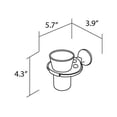 thumbnail image 2 of Filigrana White porcelain wall toothbrush holder. Toothpaste holder, 2 of 3