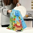 thumbnail image 3 of Easter Egg Hunt Basket Kitchen Tea Towels Set of 4 Absorbent Hand Dish Towels, Chickens Flowers Dishcloths Lint-Free 18x28 Inch Fast Drying for Cooking Baking Home Clean, 3 of 7