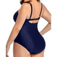 thumbnail image 6 of Zenbriele Womens Plus Size Ruched One Piece Swimsuits Tummy Control Bathing Suits Beach Swim Wear, 6 of 6