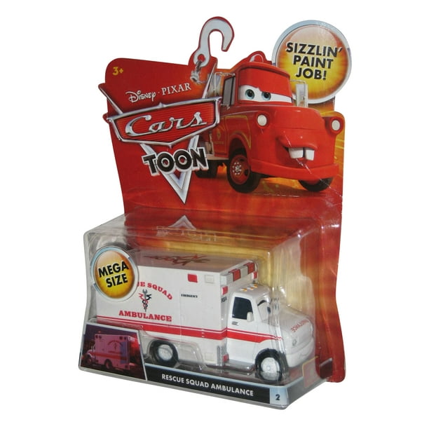 Disney Pixar Cars Toon Rescue Squad Mater Ambulance Mega Disney Pixar Cars Toon Rescue Squad Mater Ambulance Mega