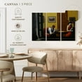 thumbnail image 5 of Elephant Stock Room In New York Wall Art - Horizontal Multi Panel Canvas - Living Room Wall Decor - People Multi Panel - Yellow And Black Decor By Edward Hopper - 74" x 48", 5 of 8