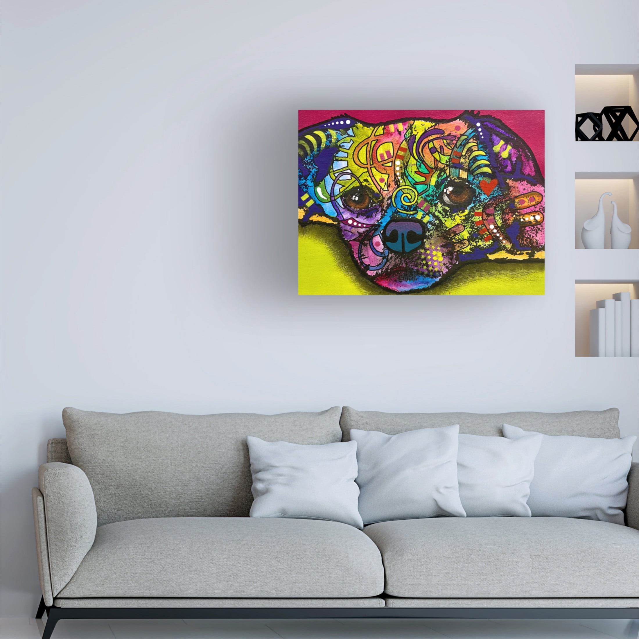 Canvas Wall Art - Dean Russo 'A Little Tuckered' Wall Art for Living Room, Bedroom, or Office Décor by Trademark Fine Art - 19 x 14 Inches