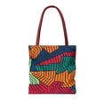 thumbnail image 2 of multicolored lined art Tote Bags for All, 2 of 4