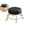 Black, variant on Rotating Low Stool, Rolling Pulley Low Stool with Wheels, Shoe Changing Makeup Cleaning with Wheels, Home Cleaning Garage Fix Stool for Outdoor Office Working Flooring Cleaning