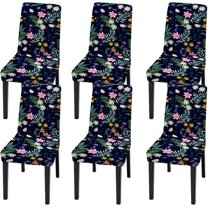 Dining Chair 6 Piece Set Highly Elastic and Removable for Easy Assembly, Dining Chair Cover Protects Chairs. Chair Covers are Available in a Variety of Patterns