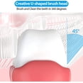 thumbnail image 4 of Cepillo de dientes en forma de U, paquete de cabezal de cepillo de dientes redondeados para niños, 4 of 5