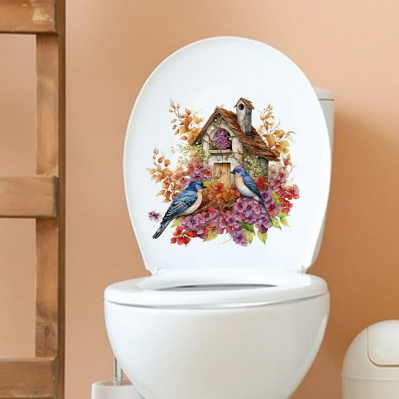 Toilets for Bathrooms, Toilet Tank Lid, Toilet Toilet Decorative Stickers Restroom Bathroom Refurbished Toilet Lid Water Tank Decorative Stickers, Bathroom Stickers for Wall