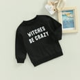 thumbnail image 6 of Toddler Baby Boy Girl Halloween Outfit Witches Pullover Sweatshirt Crewneck Sweater Long Sleeve T-Shirt Tops Kids Fall Clothes, 6 of 7