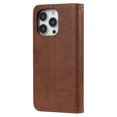 thumbnail image 3 of Allytech iPhone 13 Pro Case Wallet, Premium PU Leather Detachable Magntic Back Cover Shell Shockproof Protective Kickstand Cards Holder Wallet Cover for Apple iPhone 13 Pro 6.1", Brown, 3 of 8