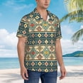 thumbnail image 3 of Fotbe Traditional Tribal Aztec1 Camisa Hawaiana para Hombre Unisex – Camisa Casual de Verano con Botones de Manga Corta de Algodón y Lino,X-Large, 3 of 7