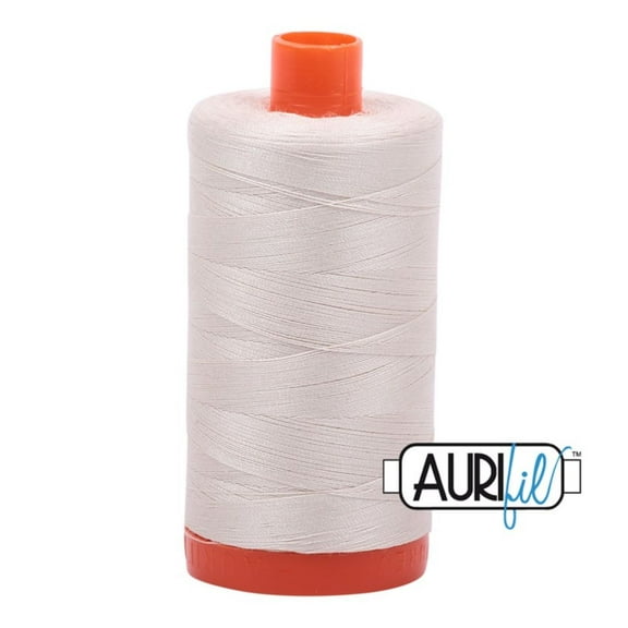 Aurifil 50wt Cotton 1,422yd-Silver White