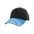 thumbnail image 1 of Top Headwear Sublimated Foam Trucker Cap - Black/Water, 1 of 2