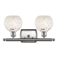 thumbnail image 2 of Innovations Lighting - White Mouchette - 2 Light Bath Vanity In Modern Style-9, 2 of 2