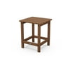 POLYWOOD Long Island 18" Side Table in Teak