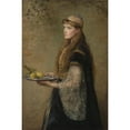 thumbnail image 3 of Sir John Everett Millais 13x18 Black Modern Framed Museum Art Print Titled - The Captive (1882), 3 of 5