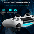 thumbnail image 3 of Controlador inalámbrico para P4, joystick de juego remoto compatible con P-4/P-4 Slim/P-4 Pro (Blanco), 3 of 6