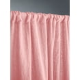 thumbnail image 3 of The Cozy Creations Set of 2 Rod Pocket Window Panels, 100% Cotton Curtain for Door ,Bedroom, Living Room and Kitchen, Thik Cotton Extra Long Blackout Curtains, Dusty Pink, 44" Wide x 120" Length, 3 of 4