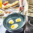 thumbnail image 4 of Thyme & Table 12.5" Non-Stick Granite Collection Fry Pan - Hunter Green, 4 of 6