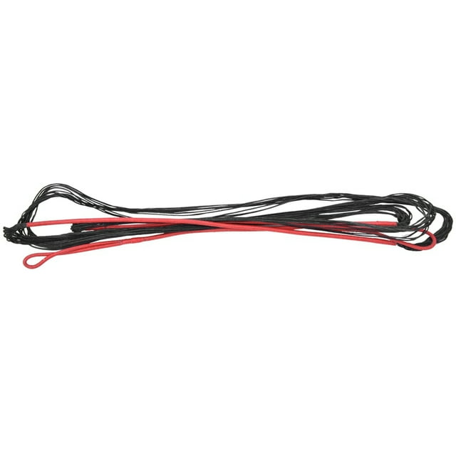 12-Strand Black-Red Nylon Recurve Bowstring, Universal Archery Accessory with Multiple Optional Lengths (58/60/62/66/68/70 Inch), Sturdy & Wear-Resistant, Easy to Install, Boosts Shooting Accuracy