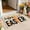Black16, variant on Tuvgenk Carrot Floor Mats & Doormats Orange Non Slip Washable Rug Easy Clean Rectangle Nylon,Spandex for Living Room Bedroom
