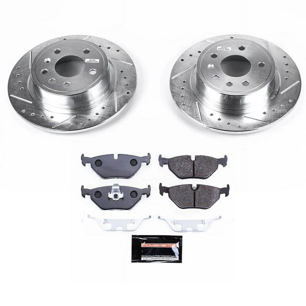 Power Stop Rear Track Day High-Performance Brake Pad and Rotor Kit TDBK3080