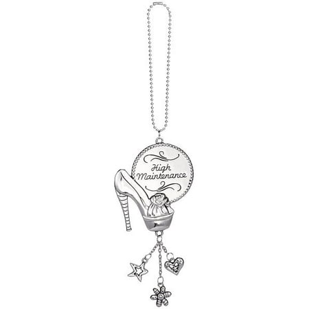 - High Maintenance Dangle Charm Ganz Metal High Heel Car Charm