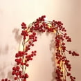Ncandy 1*Red Fruit Rattan Christmas Decoration 1.95M 72Head Red Fruit