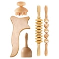 thumbnail image 1 of 5 de ador de Rodillo ador de Tablero ano Manual pa drenaje linfático, Palo de rodillo muscur Sunnimix Masajeador de madera, 1 of 8