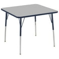 thumbnail image 1 of 36in x 36in Square Premium Thermo-Fused Adjustable Activity Table Grey/Navy/Navy - Toddler Swivel, 1 of 2