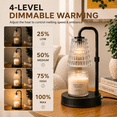 thumbnail image 3 of Mitzzllc Candle Warmer Lamp with Timer,Dimmer and Adjustable Height for Large Jar Candles,Includes 2 GU10 Bulbs, 3 of 10