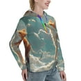 thumbnail image 6 of Salouo Starry Sky Cloud Fox Pattern Hoodie Sweatshirts for Women, Autumn Pullover Hoodie Workout Sweat Women's Long Sleeve Preppy Sweatshirts-Medium, 6 of 7