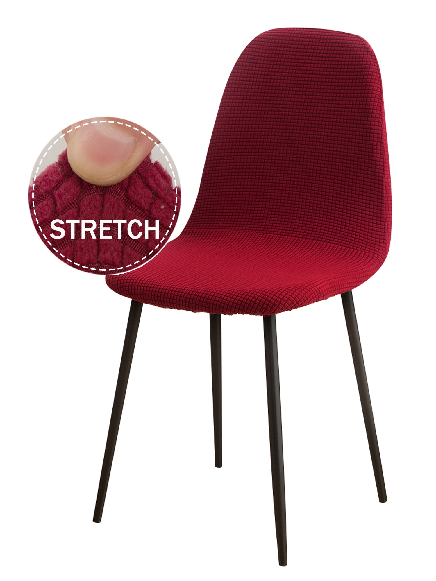 KBOOK Stretch Shell Chair Covers Jacquard Armless MidCentury Modern