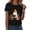 Black, variant on Women T Shirts Halloween Ghoul Gang T-Shirt Women Vintage Goth Queen Graphic Tee Horror Movies Tshirt Short Sleeve Fall Tops Pink,3XL