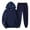 Navy, variant on Women Sweatsuits Sets 2 Piece Hoodie Long Sleeve Pullover and Baggy Sweatpants Lounge Sets Cute Womens Fall Matching Set