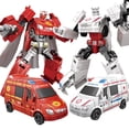 thumbnail image 2 of Figuras de acción de TransFormers de 19CM, 5 juguetes de película de Anime, Robot clásico, coche, avión, plástico ABS, deFormación, regalo para chico, 2 of 4