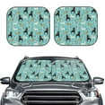 thumbnail image 6 of Lsque Cute Dog 2 PCS Windshield Sun Shade | CarFoldable Window Covers | Car Accessories Reflect UV for Universal Cars SUV Truck | Large, 6 of 7
