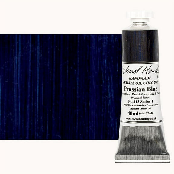 Michael Harding Artists Oil Color - Prussian Blue, 40 ml tube