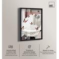 thumbnail image 2 of Light Butterfly Garden Glam Bath Shadowbox Print Trendy Bathroom Art by Art Remedy, Black Frame, 30 x 45, 2 of 7